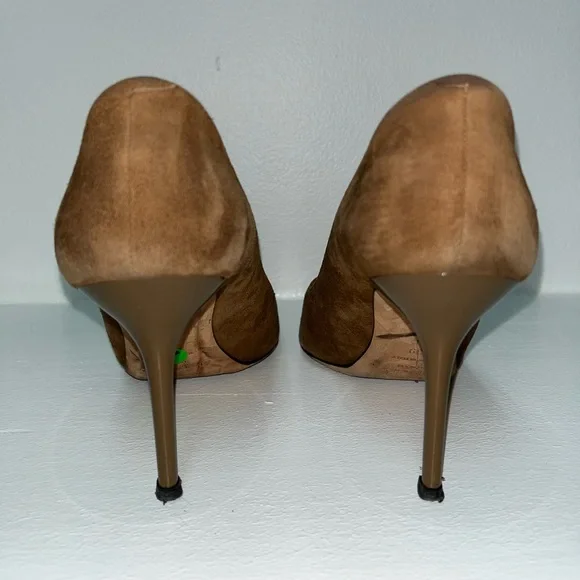 Jimmy Choo Brown Suede Heels - Picture 8 of 13